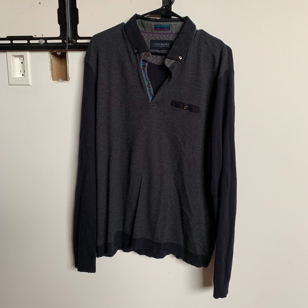 Ted Baker Men's Collared Sweater